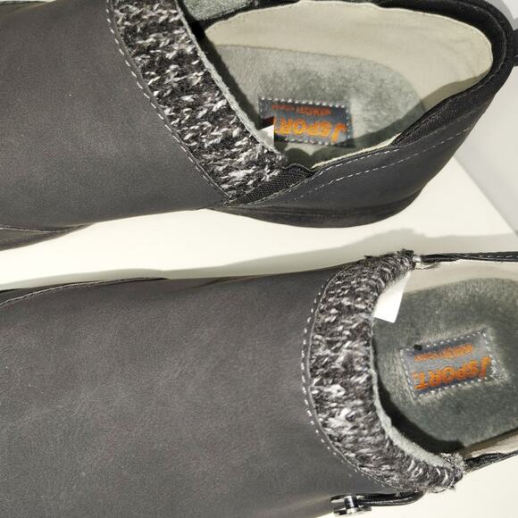 JSport Womens Alice Cozy Shoes Slip On Black Size 9 - Picture 3 of 5